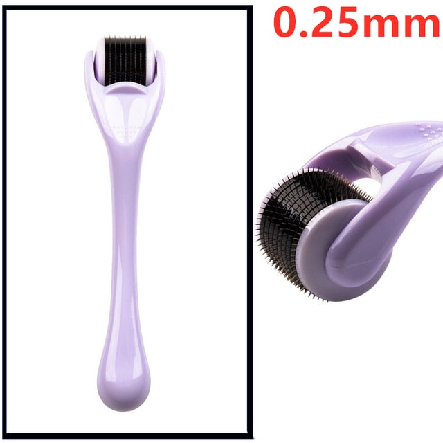 540 Titanium Microneedle Derma Roller — Face, Scalp & Beard Skin Renewal Tool for Men & Women