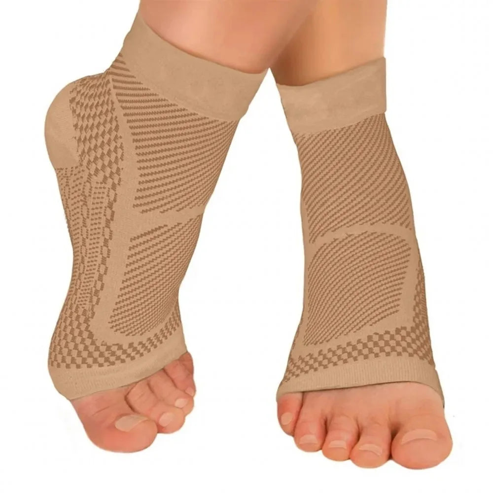 Sports Ankle Brace Compression Sleeve – Plantar Fasciitis & Heel Spur Support