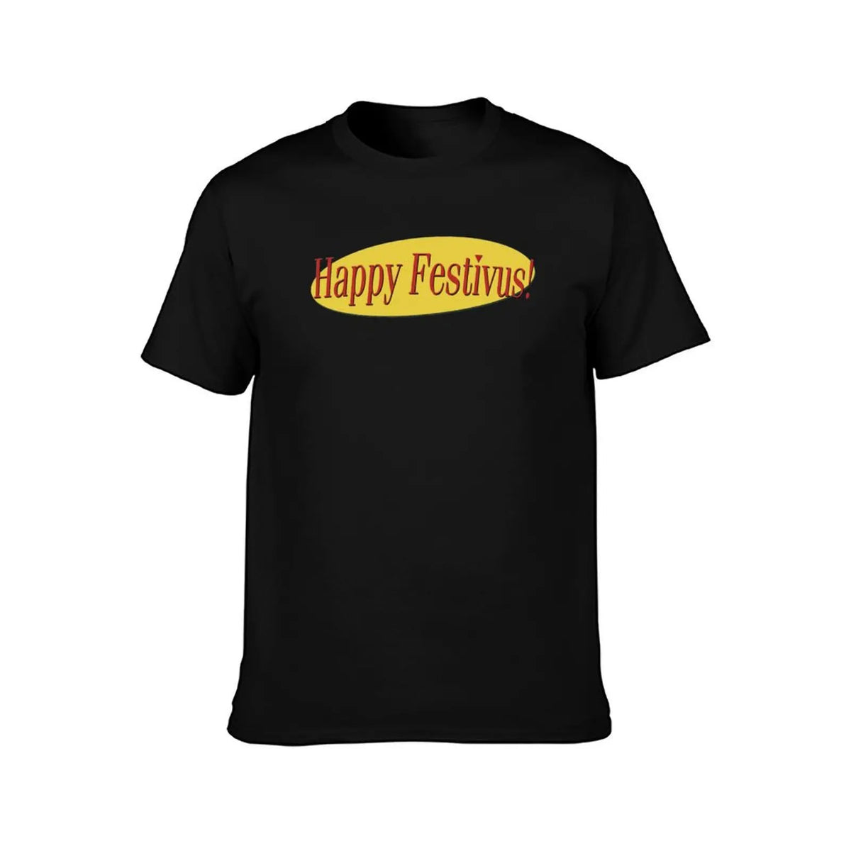 Happy Festivus! T-Shirt Casual Breathable Short Sleeve Top