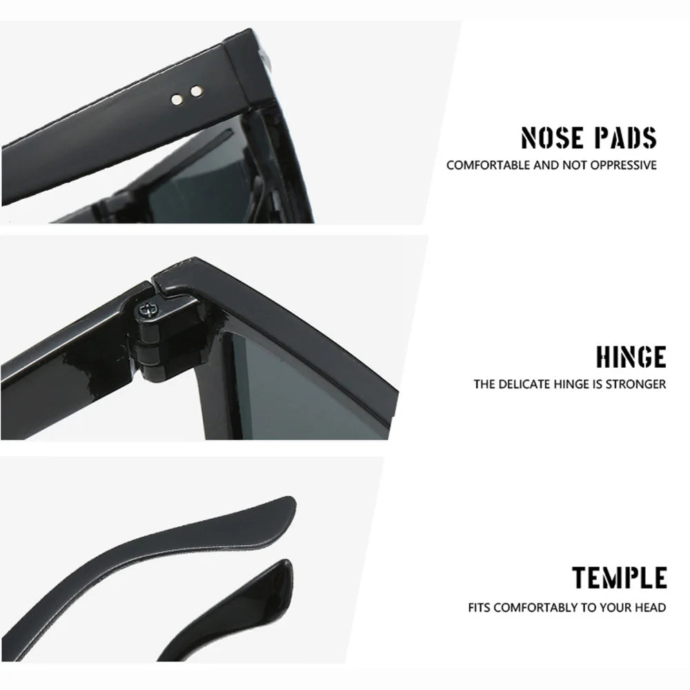Square Gradient Sunglasses – UV400 Oversized Frame