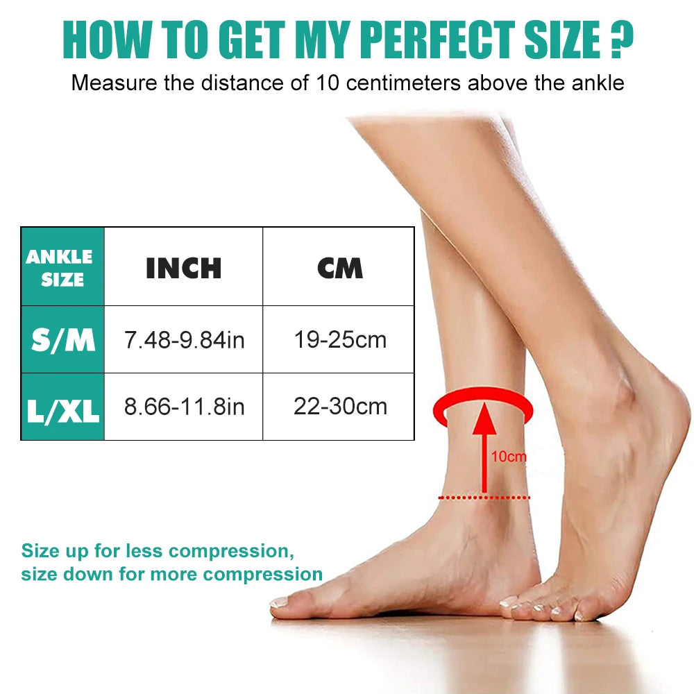 Sports Ankle Brace Compression Sleeve – Plantar Fasciitis & Heel Spur Support