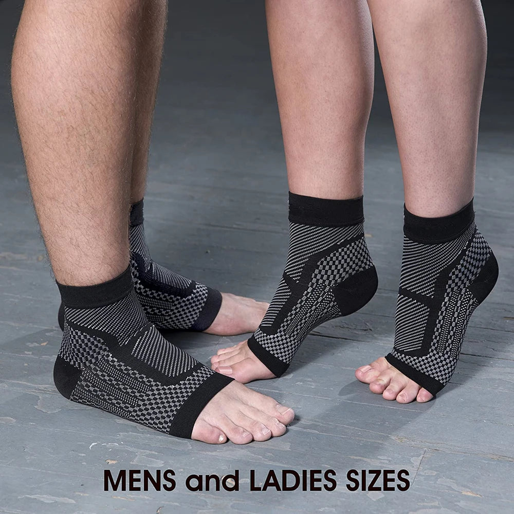 Sports Ankle Brace Compression Sleeve – Plantar Fasciitis & Heel Spur Support