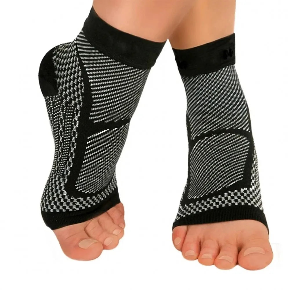 Sports Ankle Brace Compression Sleeve – Plantar Fasciitis & Heel Spur Support