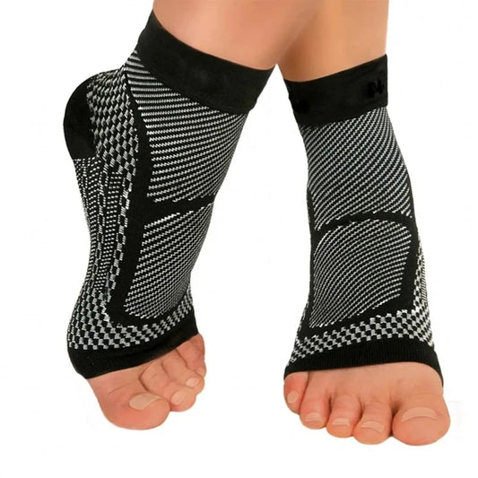 Sports Ankle Brace Compression Sleeve – Plantar Fasciitis & Heel Spur Support
