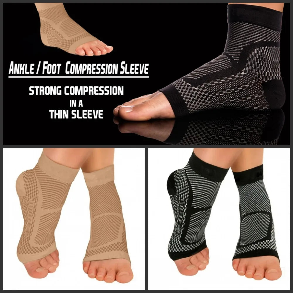 Sports Ankle Brace Compression Sleeve – Plantar Fasciitis & Heel Spur Support