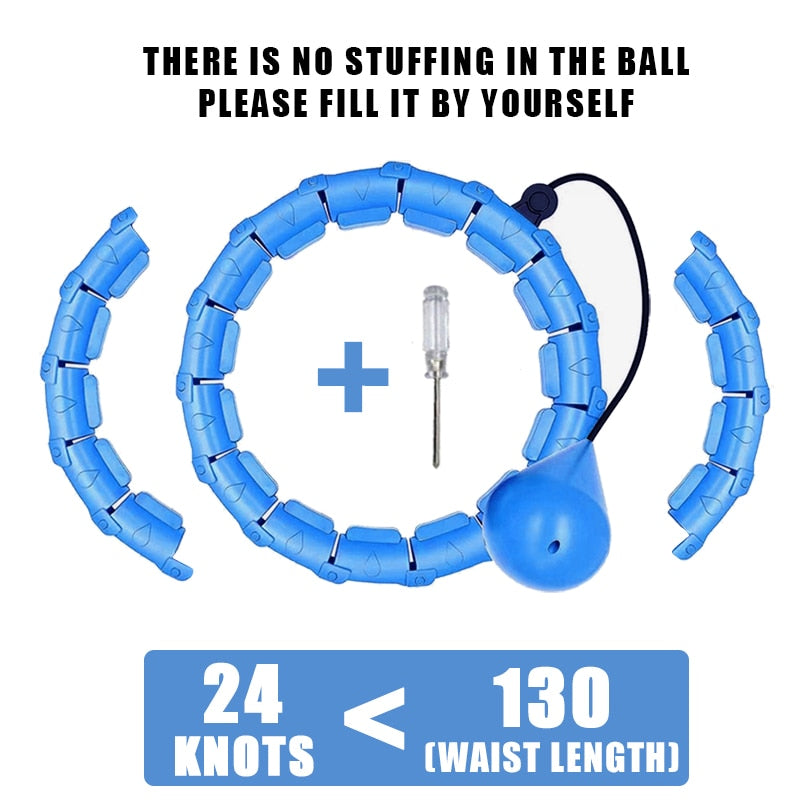Smart Weighted Fitness Hoop — Adjustable Waist & Core Toning Exercise Hoop