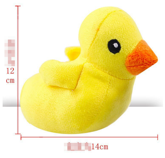 Calming Duck Toy for Dogs & Cats — Plush Squeaky Chew Toy for Puppies
