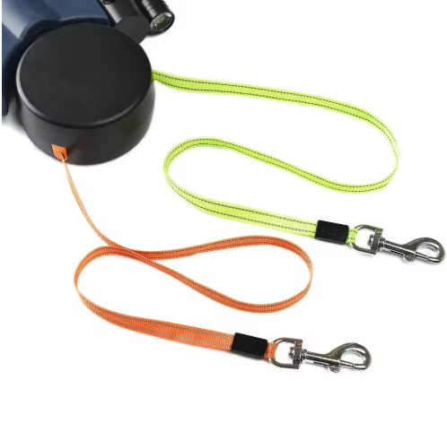 Auto Double Dog Leash — Retractable Dual-Line Lead for Two Dogs (3m)