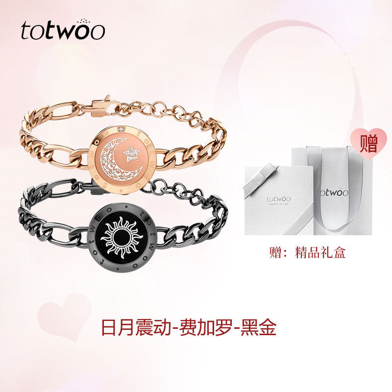 Totwoo Smart Couple Bracelet — Touch & Vibration Long Distance Love Bracelet