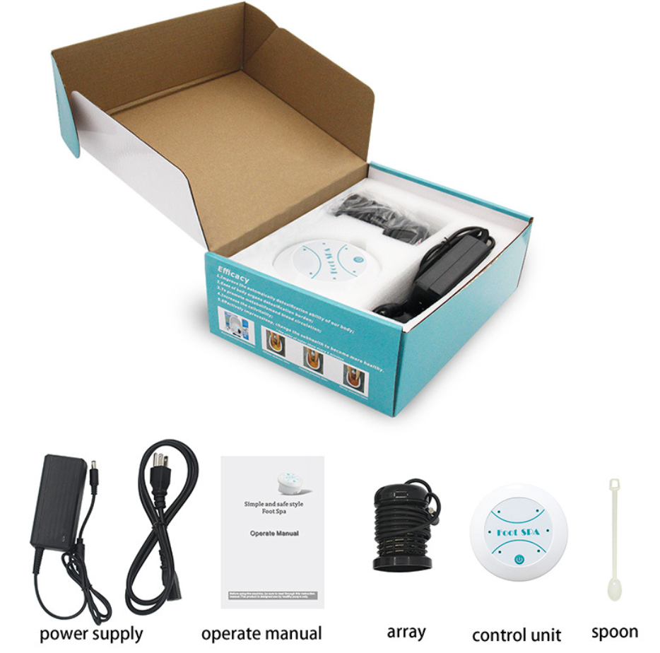Ionic Detox Foot Spa Bath Machine — Full Cleanse Set with Array & Tub