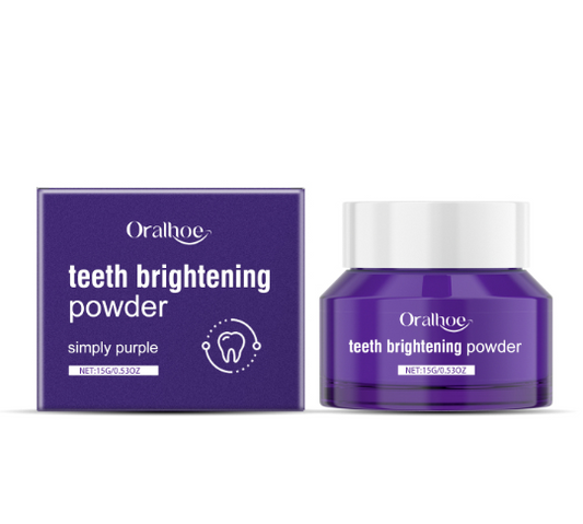 BrightGuard™ Purple Tooth Powder — Natural Whitening & Gum Care Formula