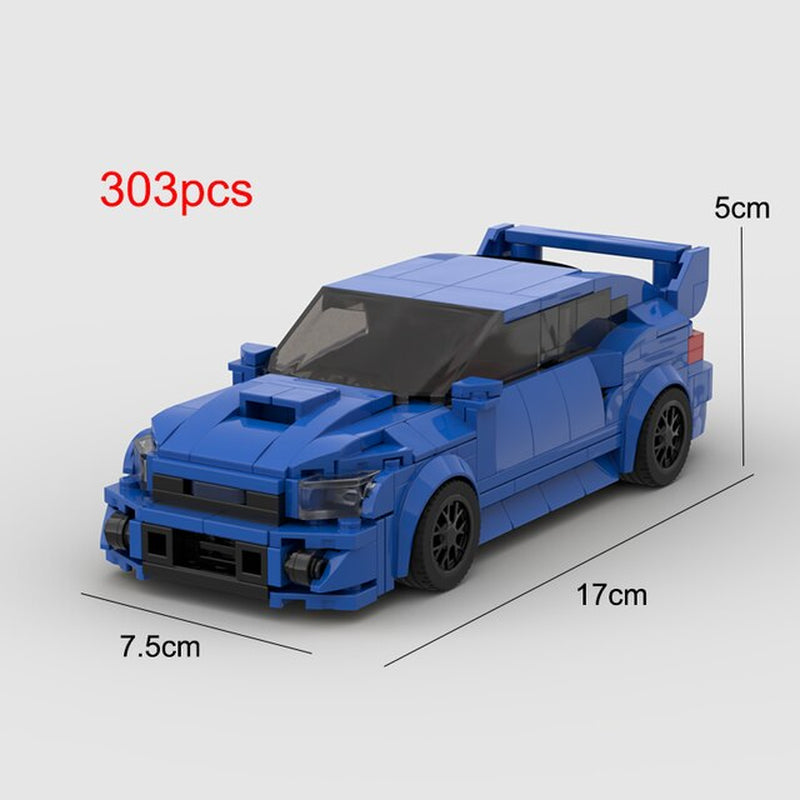Rally Racing Pull-Back Toy Car — Leopard Speed Wing Sedan Die-Cast Model