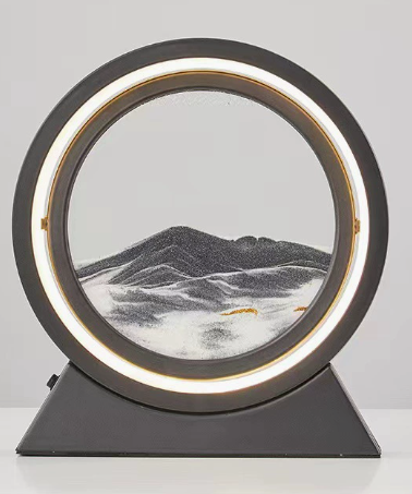 Moving Sand Art Landscape Lamp — 3D Deep Sea Sandscape Desk Decor