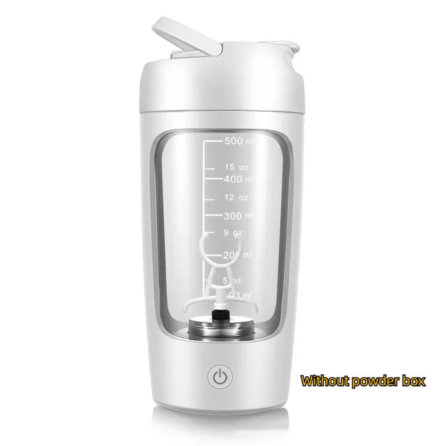 Electric Protein Shaker Bottle — USB Rechargeable Blender Cup for Gym & Fitness