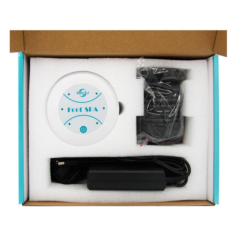 Mini Portable Ion Foot Bath Massager — Compact Bubble Spa for Home & Travel
