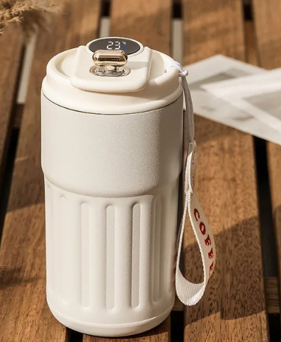 Smart Digital Thermal Bottle — Insulated Stainless Steel Coffee Mug with Temperature Display