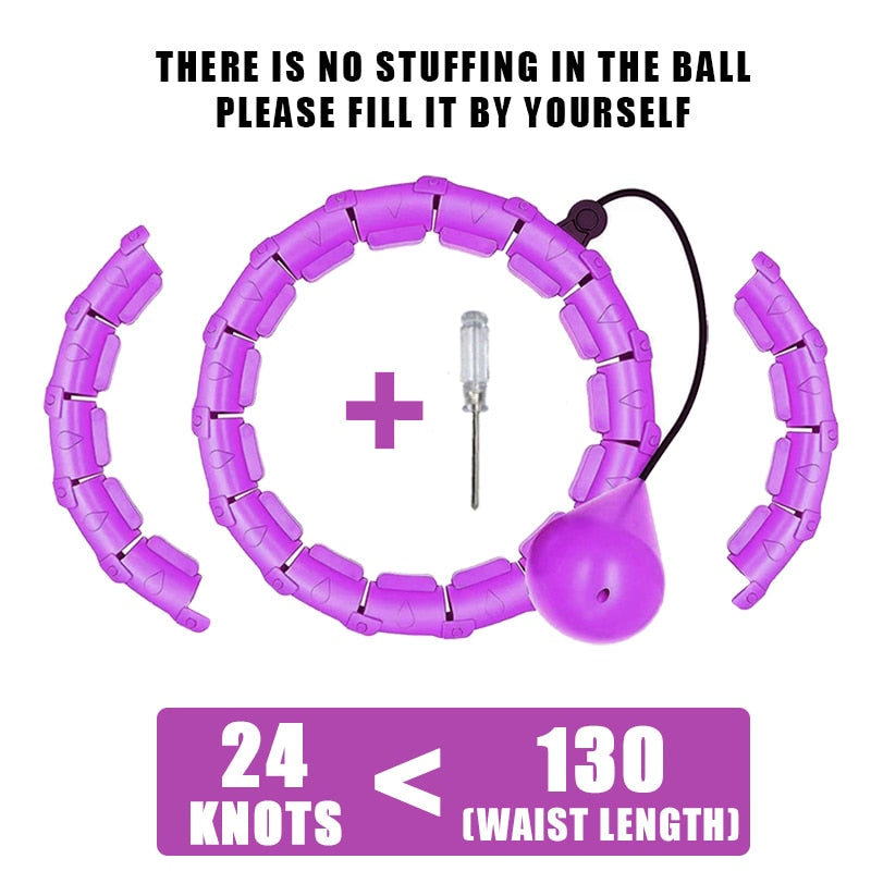 Smart Weighted Fitness Hoop — Adjustable Waist & Core Toning Exercise Hoop