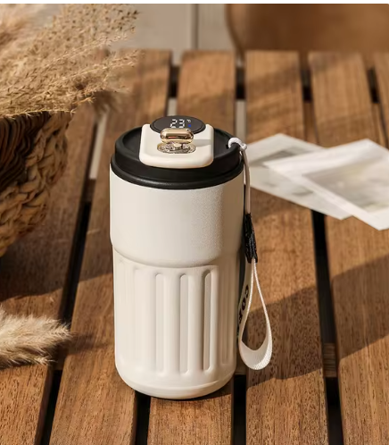 Smart Digital Thermal Bottle — Insulated Stainless Steel Coffee Mug with Temperature Display