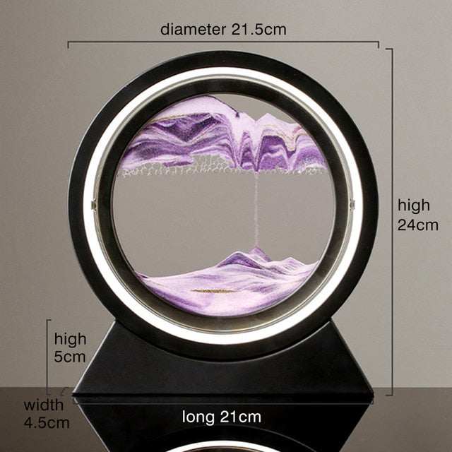 Moving Sand Art Landscape Lamp — 3D Deep Sea Sandscape Desk Decor