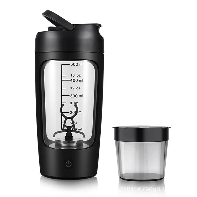 Electric Protein Shaker Bottle — USB Rechargeable Blender Cup for Gym & Fitness