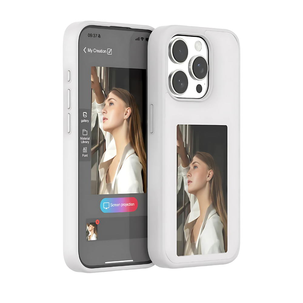 AI E-Ink Screen Phone Case — Customisable HD Display for iPhone