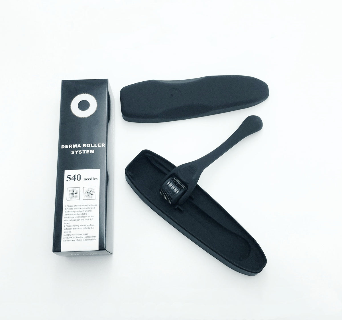 540 Titanium Microneedle Derma Roller — Face, Scalp & Beard Skin Renewal Tool for Men & Women