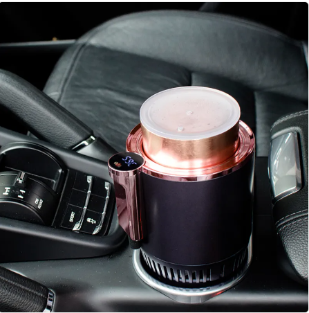 2-in-1 Smart Car Cup Warmer & Cooler — Intelligent Digital Temperature Control