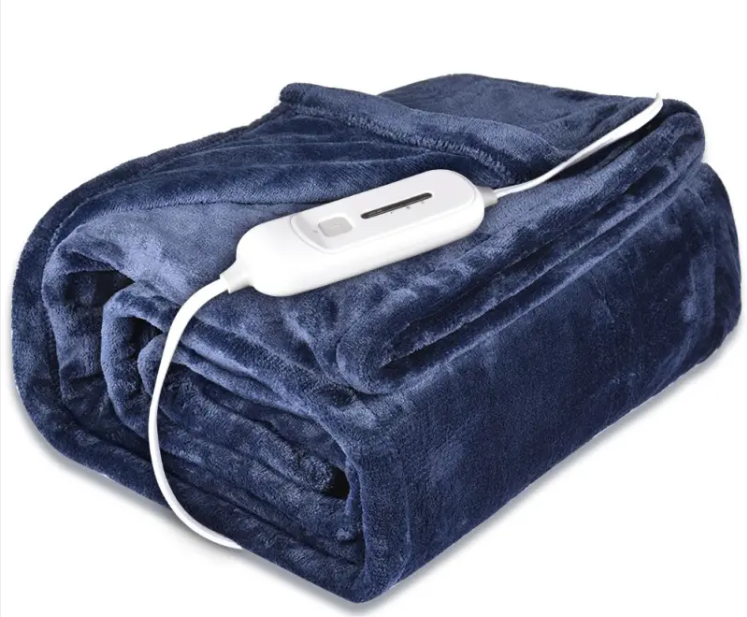 Wearable USB Heated Blanket Shawl — 3 Heat Settings, 8 Heating Zones, Cordless