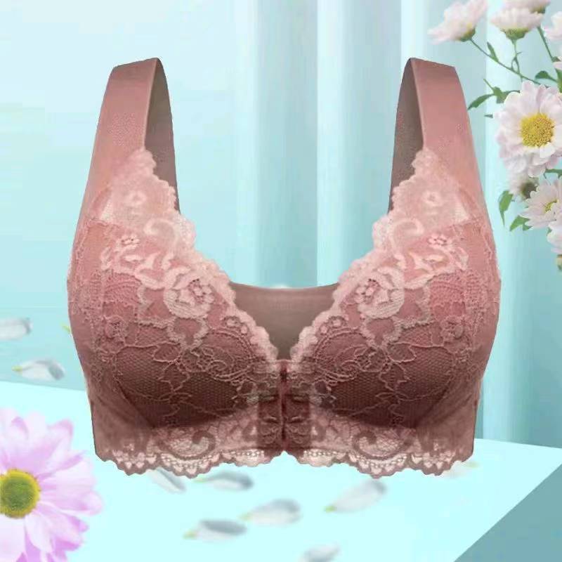 Comfortable Wireless Plus Size Bra — Lace Trim, Non-Wire Support for Women