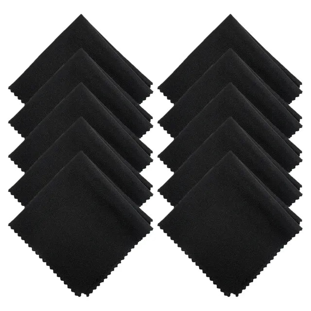 CrystalClear Microfiber Cleaning Cloths — 10-Pack for Glasses, Screens & Lenses